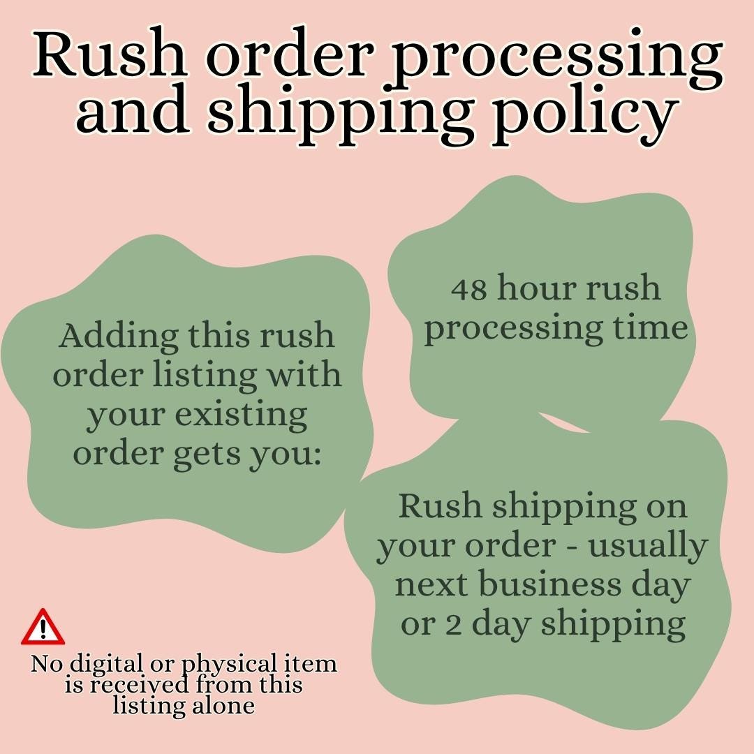 Rush Order Add On