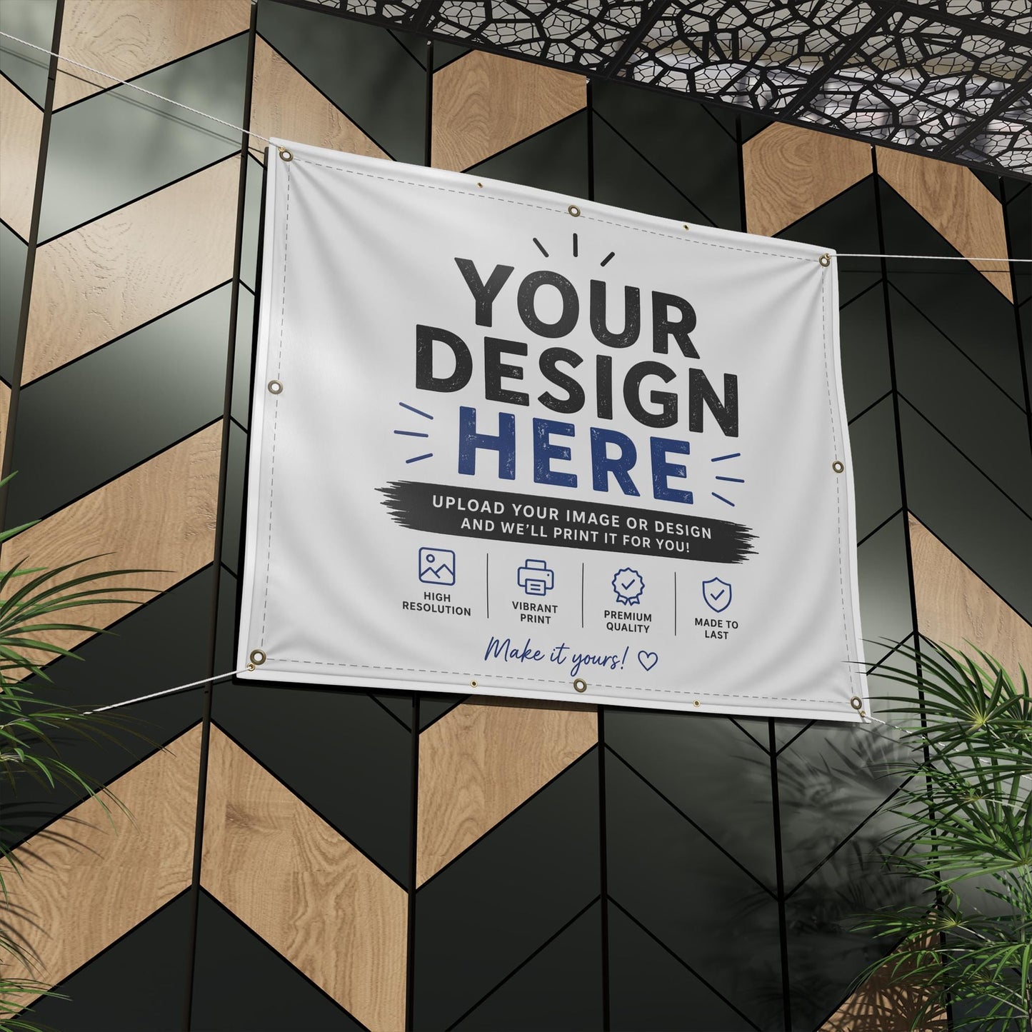 Custom Printed Matte Banner, Many Sizes, Personalized Outdoor Vinyl Banner | Upload Your Design
