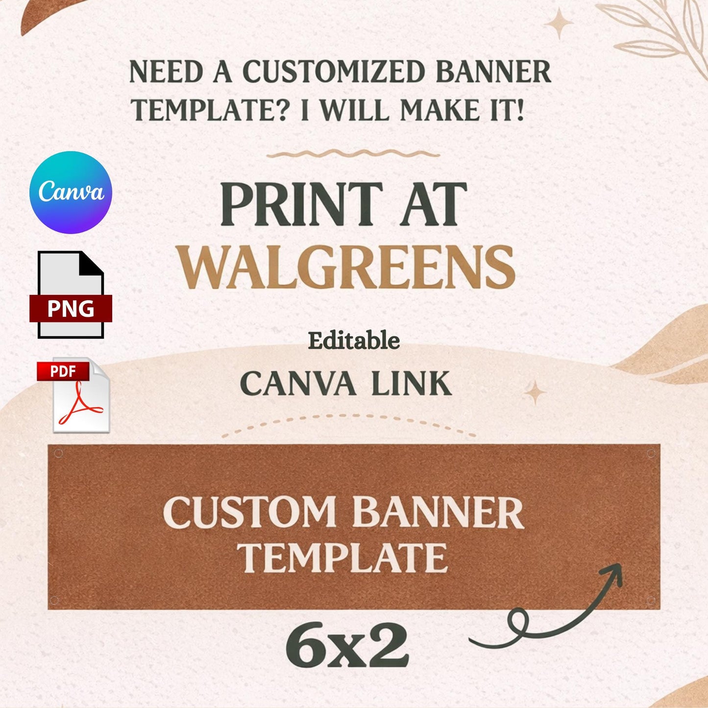 Custom banner designs on demand,within 24 hour delivery, any event