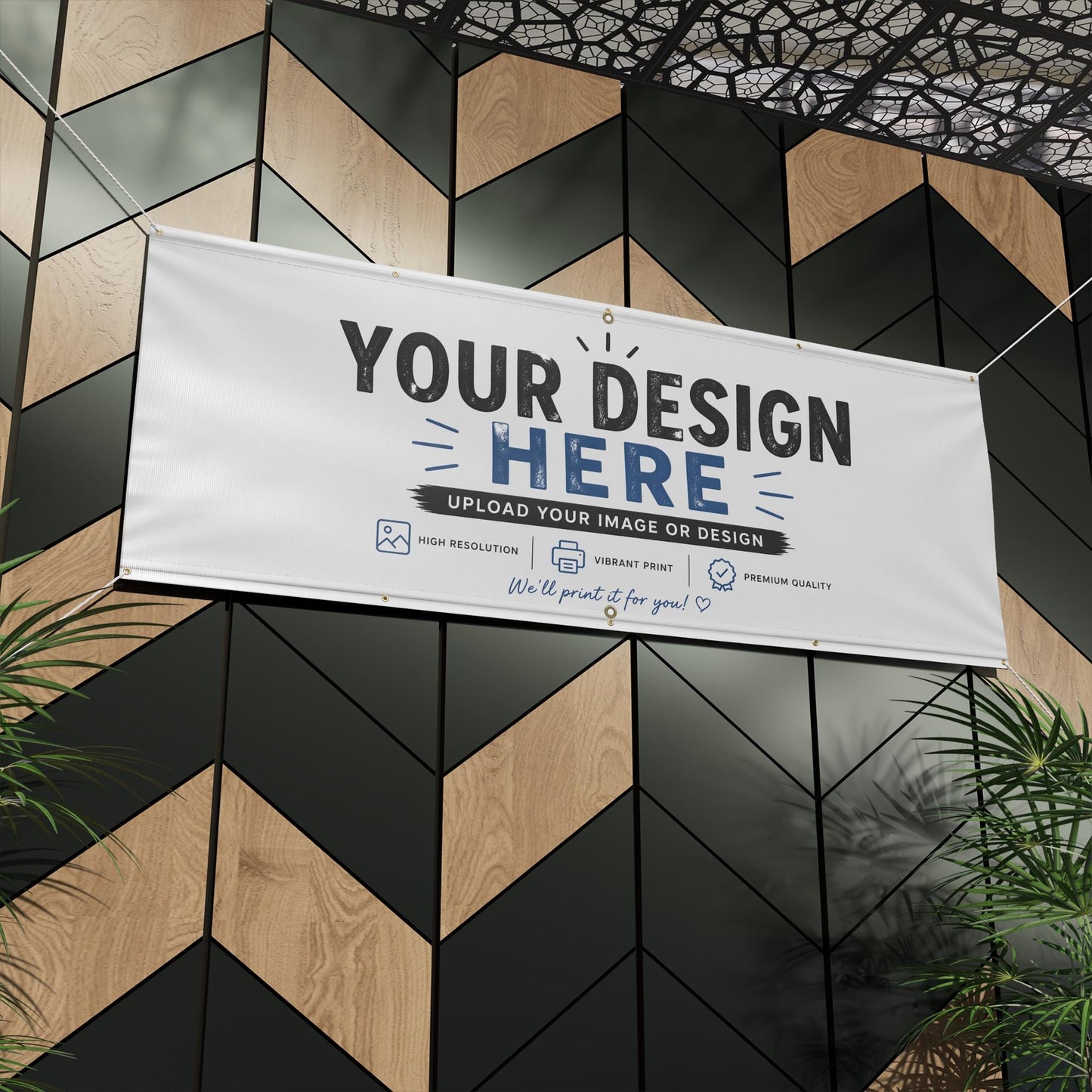 Custom Printed Matte Banner, Many Sizes, Personalized Outdoor Vinyl Banner | Upload Your Design