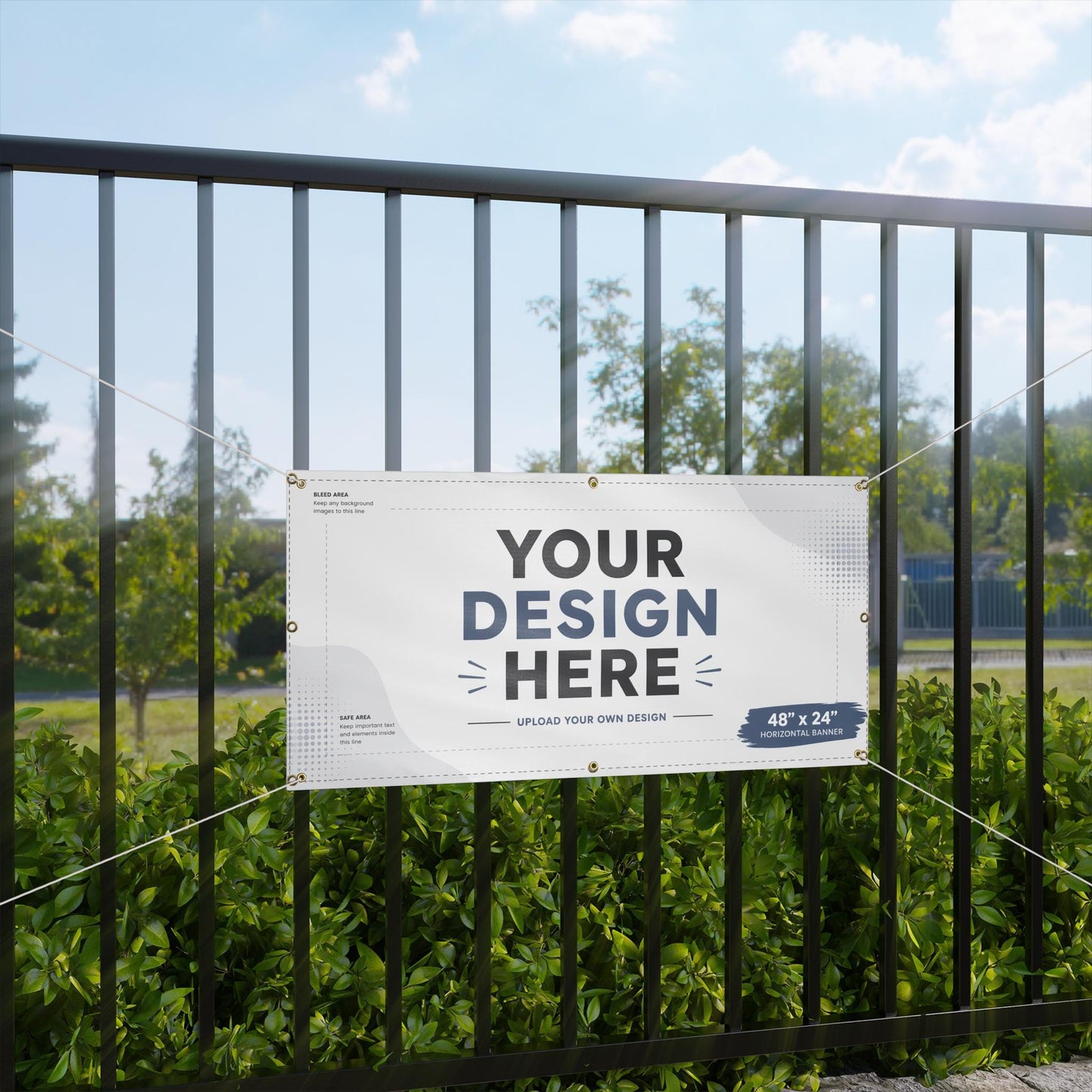Custom Printed Matte Banner, Many Sizes, Personalized Outdoor Vinyl Banner | Upload Your Design